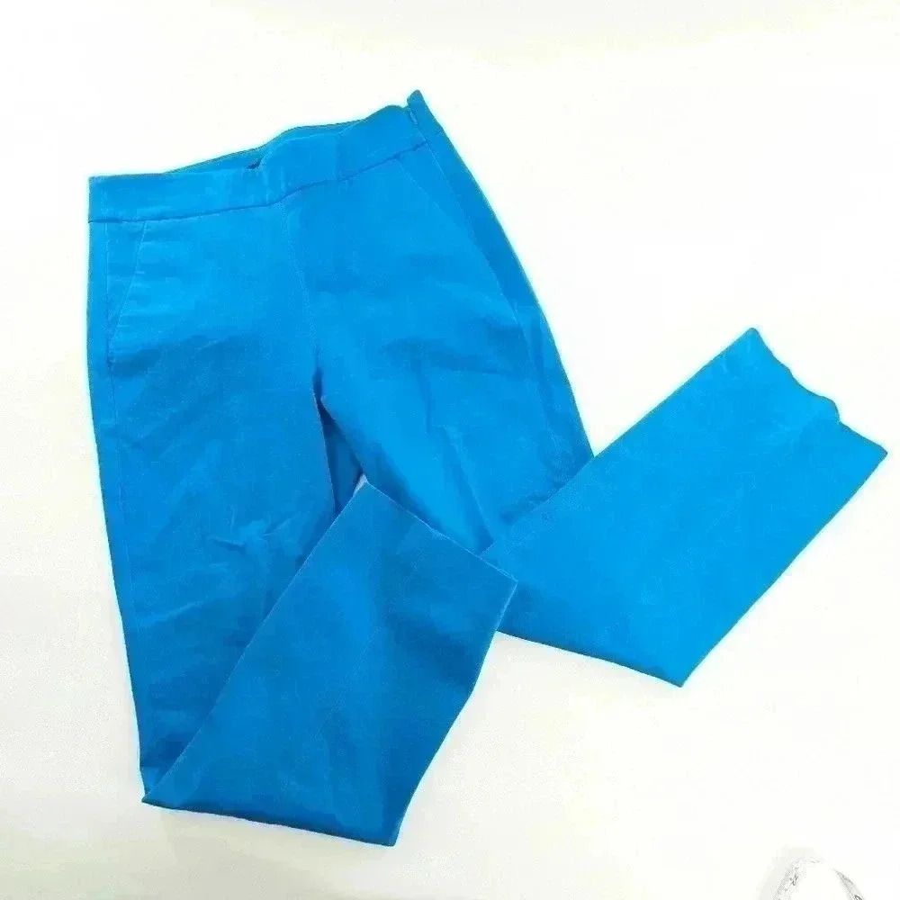 J. Crew Blue Ankle Cropped Pants